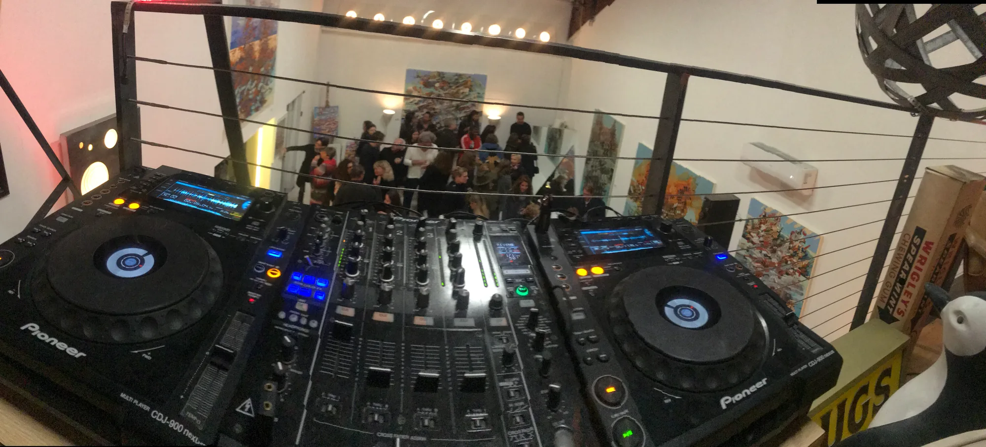 Colin Stauber behind the decks