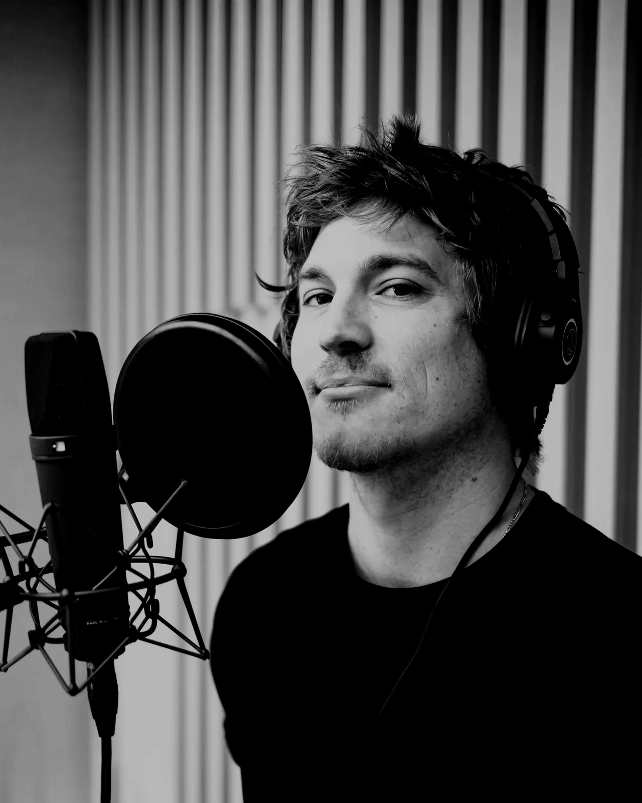 Colin Stauber in the studio